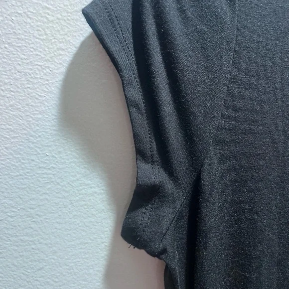 Athleta NWT Classic Tee Black V-Neck Dress long sz med women’s - Picture 6 of 6